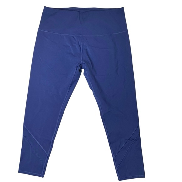 MTA Sport Leggings in Deep Blue High Waist Stretchy Activewear Athletic Size XL - Picture 1 of 15